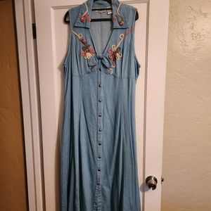 Denim maxi